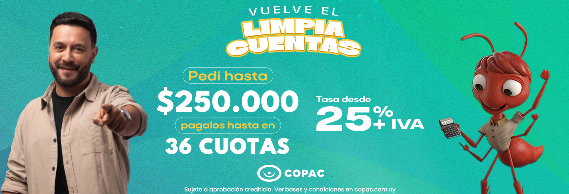Préstamo Limpia Cuentas - Pedí $250.000 en 36 cuotas.